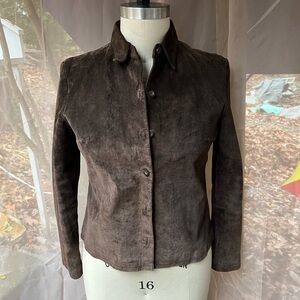 Women's Brown Suede Jacket